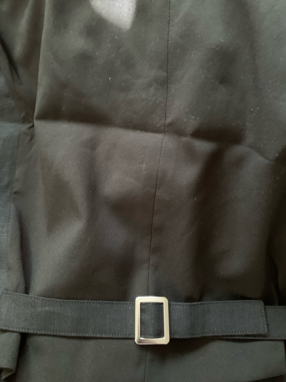 7 for all mankind women’s 5 button Black XL Blazer Vest Linen blend - Picture 7 of 7